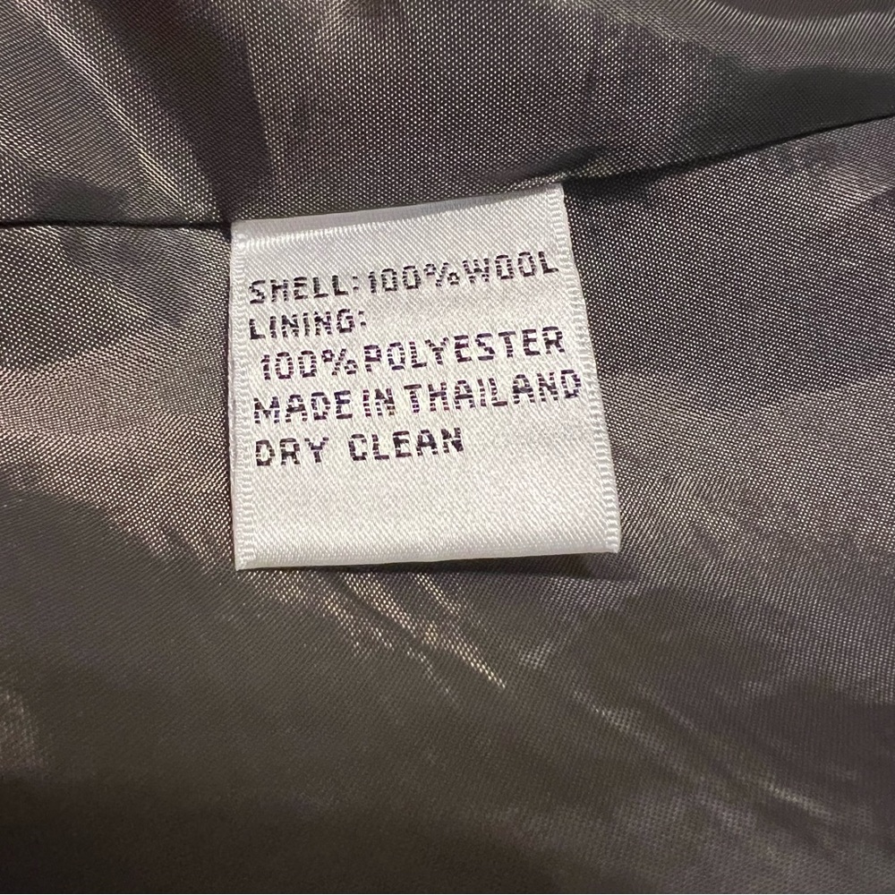 Talbots Brown Wool Jacket, Two Button Close - Size 6 - Picture 10 of 10